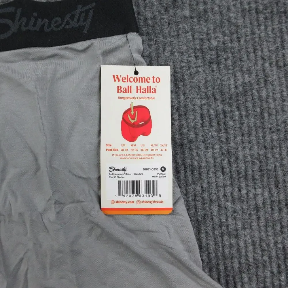 Shinesty Boxer Briefs Mens S Gray Ball Hammock Pouch Modal Spandex NWT